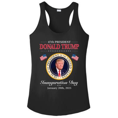 Donald Trump Inauguration Day 2025 47th Usa President Ladies PosiCharge Competitor Racerback Tank