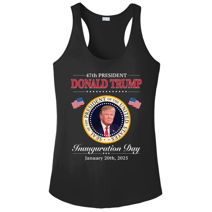 Donald Trump Inauguration Day 2025 47th Usa President Ladies PosiCharge Competitor Racerback Tank