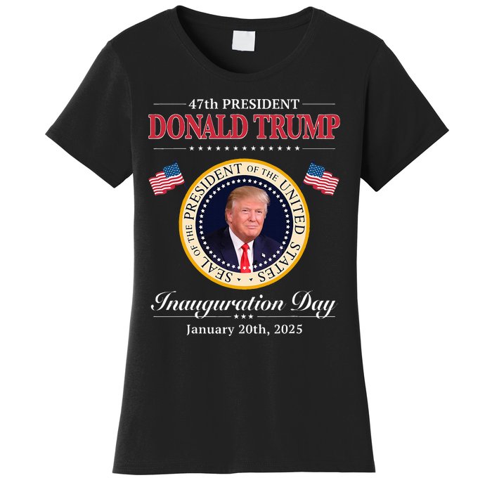 Donald Trump Inauguration Day 2025 47th Usa President Women's T-Shirt