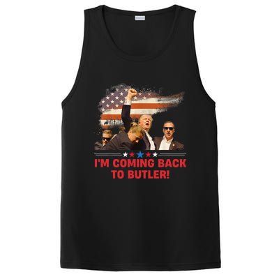 Donald Trump I’M Coming Back To Butler 2024 PosiCharge Competitor Tank