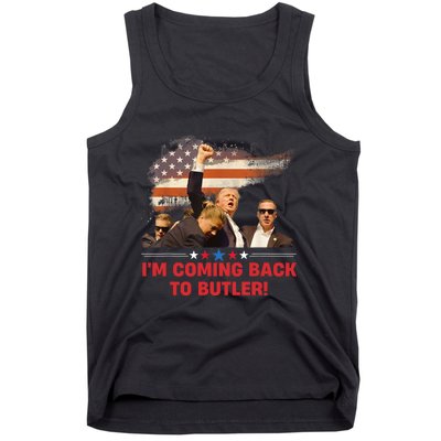 Donald Trump I’M Coming Back To Butler 2024 Tank Top