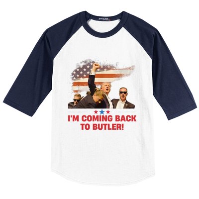 Donald Trump I’M Coming Back To Butler 2024 Baseball Sleeve Shirt