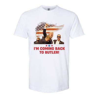 Donald Trump I’M Coming Back To Butler 2024 Softstyle CVC T-Shirt