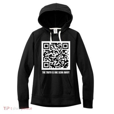 Donald Trump Is Your President Qr Trump Code Women's Fleece Hoodie