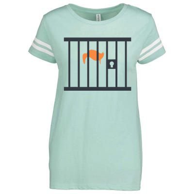 Donald Trump Impeach Antitrump Behind Bars Enza Ladies Jersey Football T-Shirt