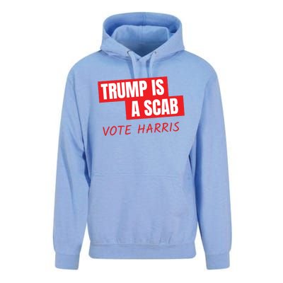 Donald Trump Is A Scab Vote Harris Unisex Surf Hoodie