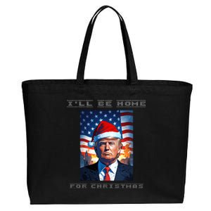 Donald Trump Ill Be Home For Christmas Inauguration Cotton Canvas Jumbo Tote