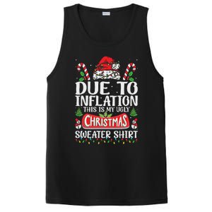 Due To Inflation Ugly Christmas Sweaters Funny Women PosiCharge Competitor Tank