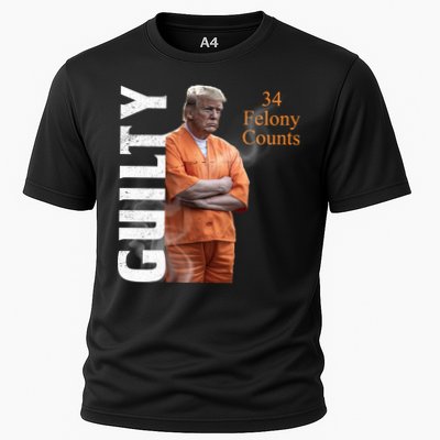 Donald Trump Is Guilty 34 Felony Counts Performance Shirt