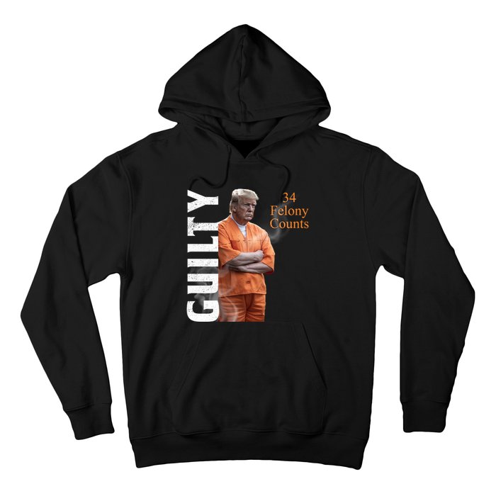 Donald Trump Is Guilty 34 Felony Counts Hoodie