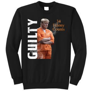 Donald Trump Is Guilty 34 Felony Counts Sweatshirt