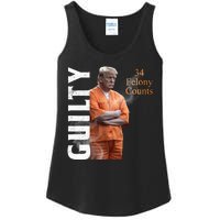 Donald Trump Is Guilty 34 Felony Counts Ladies Essential Tank