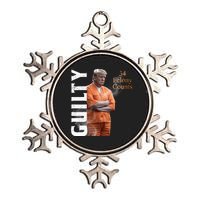 Donald Trump Is Guilty 34 Felony Counts Metallic Star Ornament