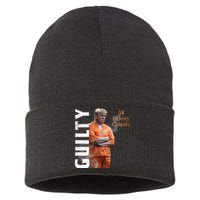 Donald Trump Is Guilty 34 Felony Counts Sustainable Knit Beanie