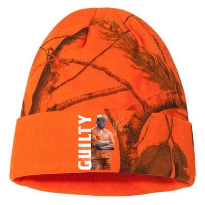 Donald Trump Is Guilty 34 Felony Counts Kati Licensed 12" Camo Beanie