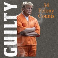 Donald Trump Is Guilty 34 Felony Counts Cotton Canvas Backpack