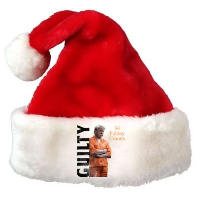 Donald Trump Is Guilty 34 Felony Counts Premium Christmas Santa Hat