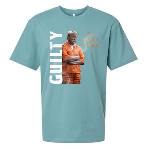 Donald Trump Is Guilty 34 Felony Counts Sueded Cloud Jersey T-Shirt