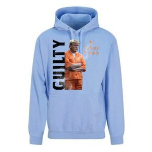 Donald Trump Is Guilty 34 Felony Counts Unisex Surf Hoodie