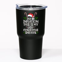 Due To Inflation This Is My Ugly Christmas Sweater Funny Tumbler