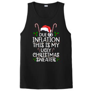 Due To Inflation This Is My Ugly Christmas Sweater Funny PosiCharge Competitor Tank