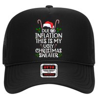 Due To Inflation This Is My Ugly Christmas Sweater Funny Hat