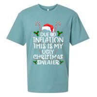 Due To Inflation This Is My Ugly Christmas Sweater Funny Sueded Cloud Jersey T-Shirt
