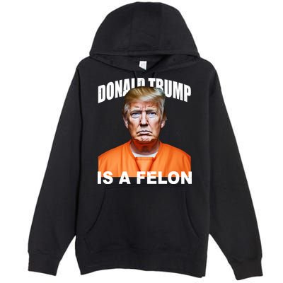 Donald Trump Is A Felon Premium Pullover Hoodie