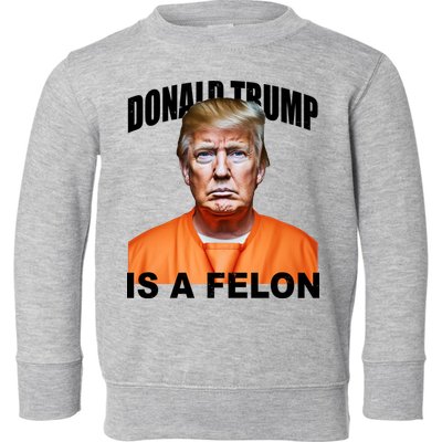 Donald Trump Is A Felon Toddler Sweatshirt