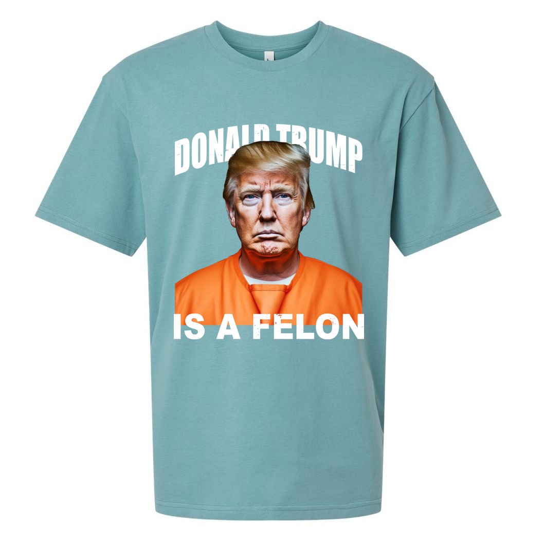 Donald Trump Is A Felon Sueded Cloud Jersey T-Shirt