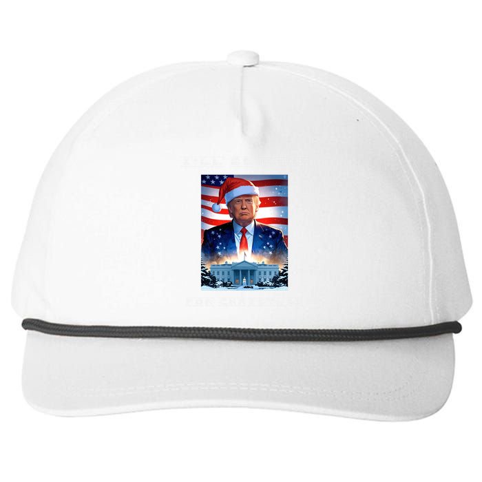 Donald Trump Ill Be Home For Christmas Inauguration Snapback Five-Panel Rope Hat