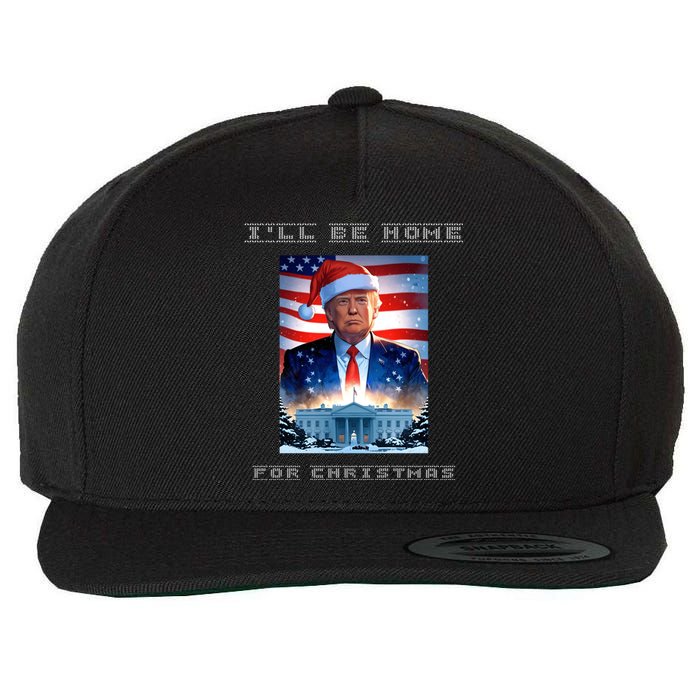 Donald Trump Ill Be Home For Christmas Inauguration Wool Snapback Cap