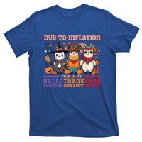 Due To Inflation Halloween Thanksgiving Ugly Christmas Llama Gift T-Shirt