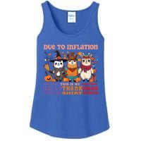 Due To Inflation Halloween Thanksgiving Ugly Christmas Llama Gift Ladies Essential Tank