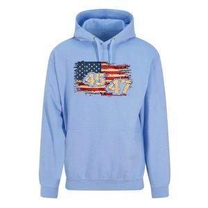 Donald Trump Inauguration Day 2025 47th President 47 Us Flagdonald Trump Inaugur Unisex Surf Hoodie