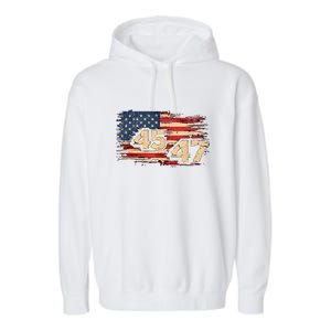 Donald Trump Inauguration Day 2025 47th President 47 Us Flagdonald Trump Inaugur Garment-Dyed Fleece Hoodie