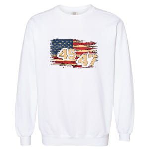 Donald Trump Inauguration Day 2025 47th President 47 Us Flagdonald Trump Inaugur Garment-Dyed Sweatshirt