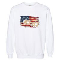 Donald Trump Inauguration Day 2025 47th President 47 Us Flagdonald Trump Inaugur Garment-Dyed Sweatshirt