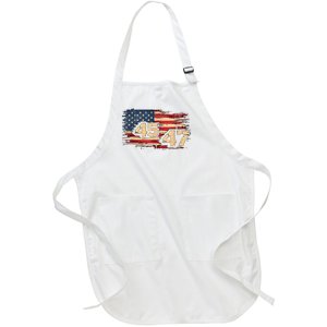 Donald Trump Inauguration Day 2025 47th President 47 Us Flagdonald Trump Inaugur Full-Length Apron With Pockets