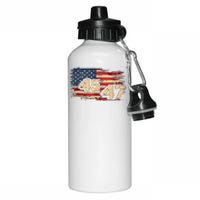 Donald Trump Inauguration Day 2025 47th President 47 Us Flagdonald Trump Inaugur Aluminum Water Bottle