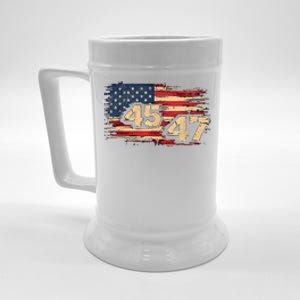 Donald Trump Inauguration Day 2025 47th President 47 Us Flagdonald Trump Inaugur Beer Stein