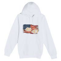 Donald Trump Inauguration Day 2025 47th President 47 Us Flagdonald Trump Inaugur Premium Pullover Hoodie