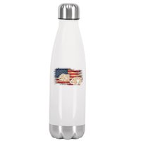 Donald Trump Inauguration Day 2025 47th President 47 Us Flagdonald Trump Inaugur Stainless Steel Insulated Water Bottle