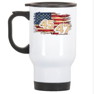 Donald Trump Inauguration Day 2025 47th President 47 Us Flagdonald Trump Inaugur Stainless Steel Travel Mug