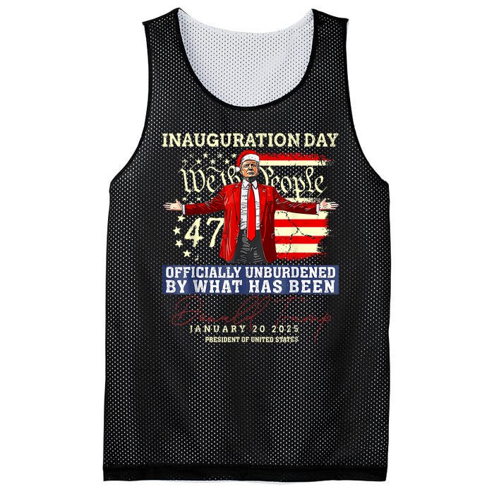 Donald Trump Inauguration Day 2025 47th President Trump 47 Mesh Reversible Basketball Jersey Tank