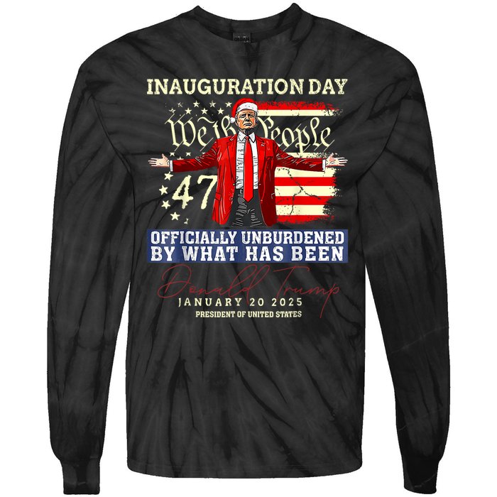 Donald Trump Inauguration Day 2025 47th President Trump 47 Tie-Dye Long Sleeve Shirt