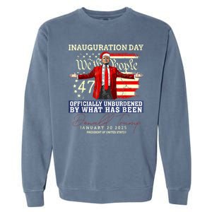 Donald Trump Inauguration Day 2025 47th President Trump 47 Garment-Dyed Sweatshirt