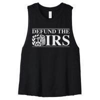 Defund The IRS Women's Racerback Cropped Tank