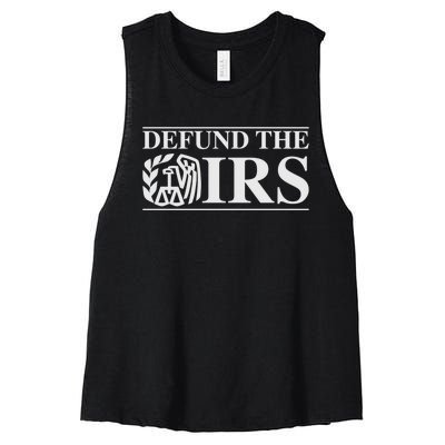 Defund The IRS Women's Racerback Cropped Tank