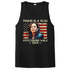 Donald Trump Is A Scab Vote Harris PosiCharge Competitor Tank